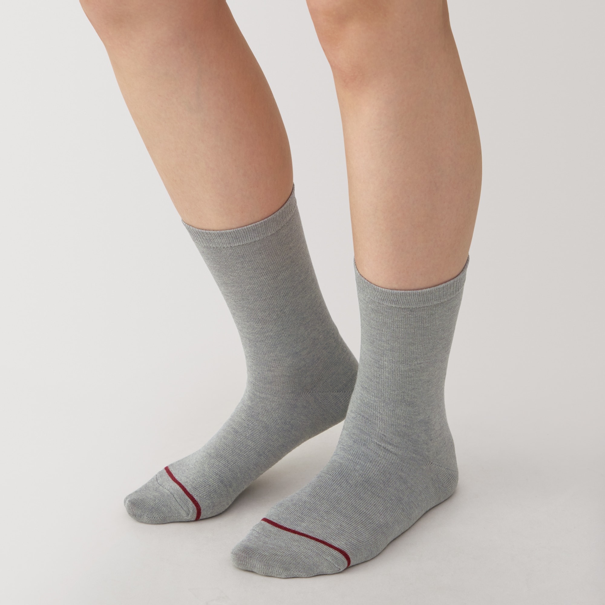 婦人　足なり直角　履き口やわらか　あったか綿　靴下（ウール入り・口ゴムなし）