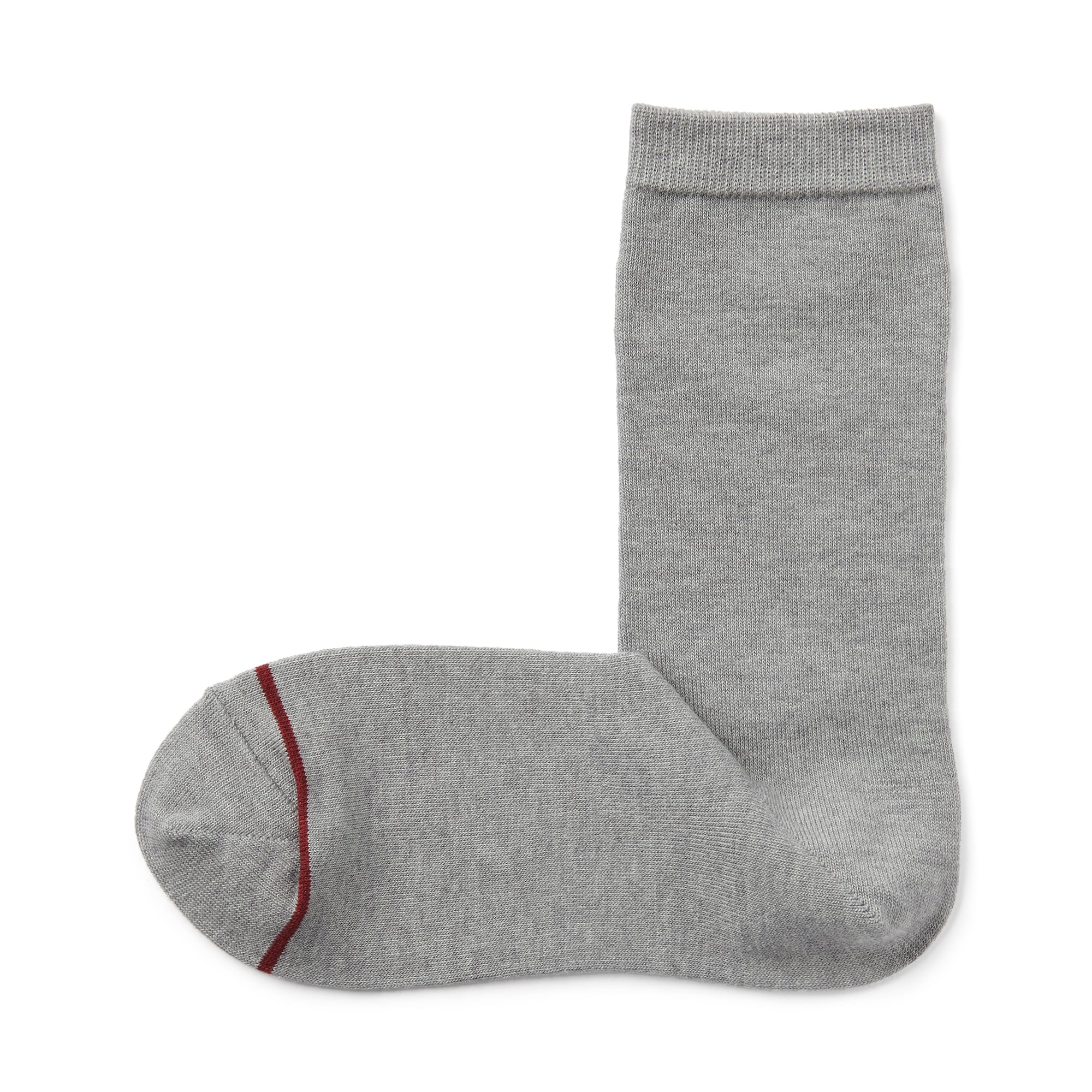 婦人　足なり直角　履き口やわらか　あったか綿　靴下（ウール入り・口ゴムなし）