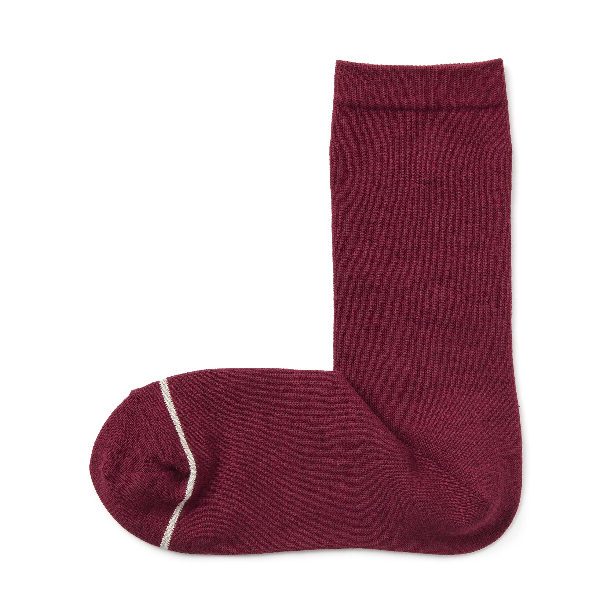 婦人　足なり直角　履き口やわらか　あったか綿　靴下（ウール入り・口ゴムなし）