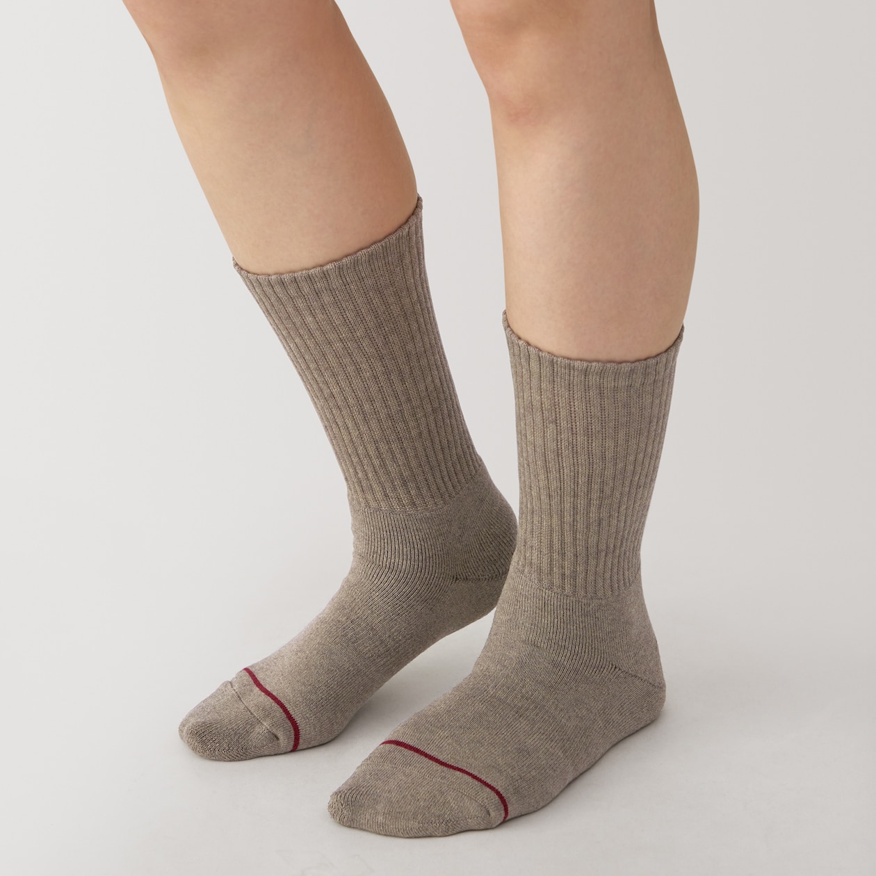 婦人　足なり直角　あったか綿　厚手靴下（ウール入り・無地）