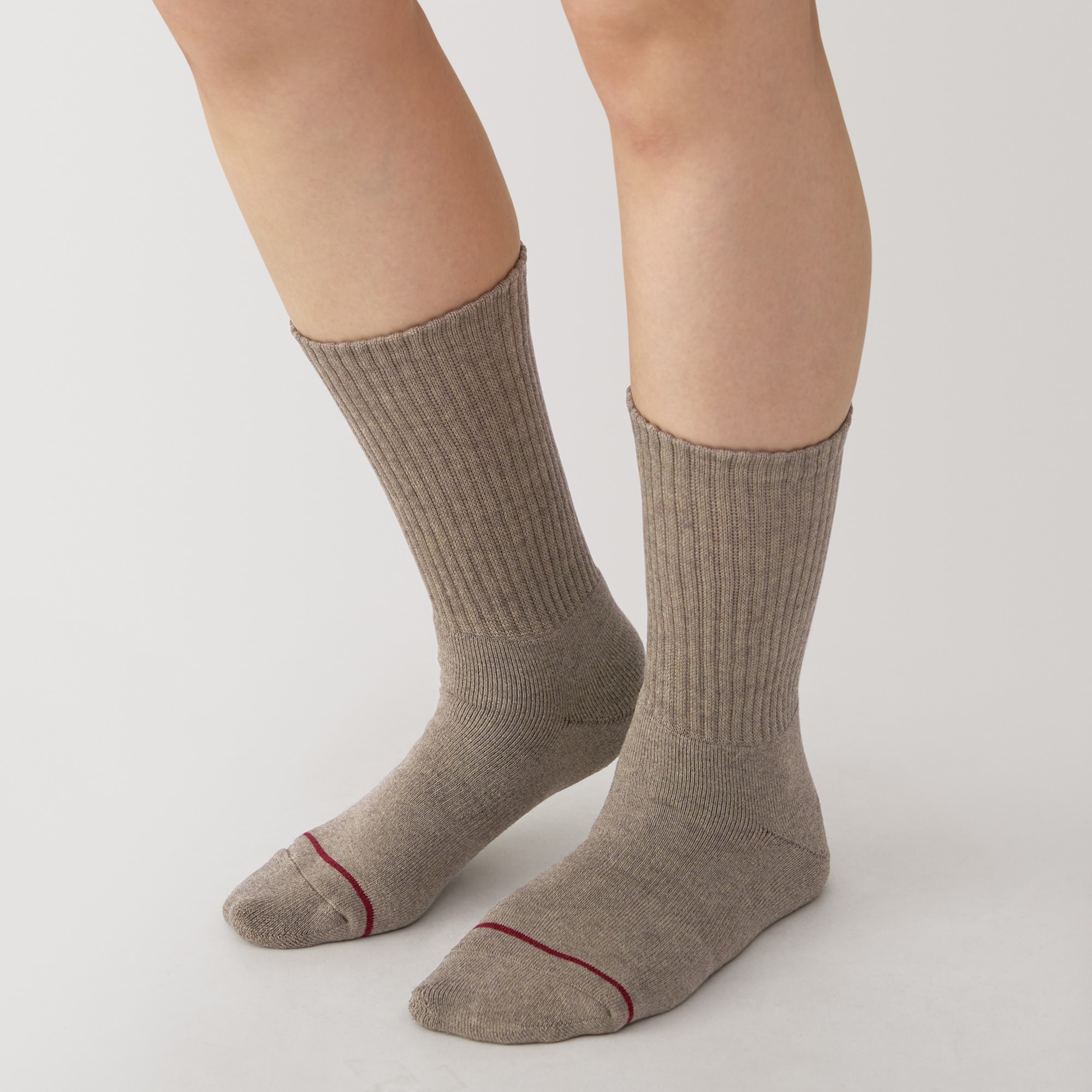 婦人　足なり直角　あったか綿　厚手靴下（ウール入り・無地）