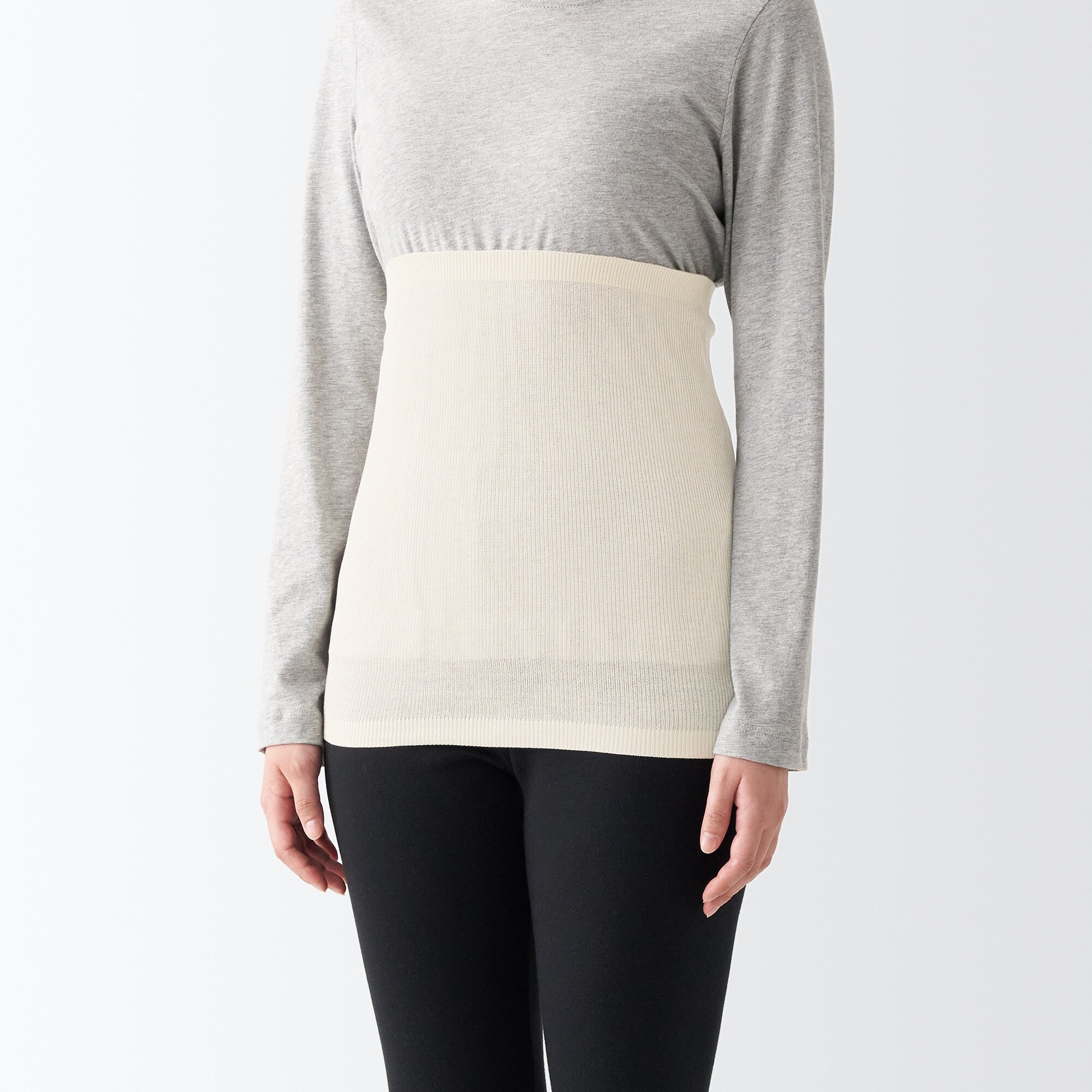 シルク　腹巻にもなるネックウォーマー