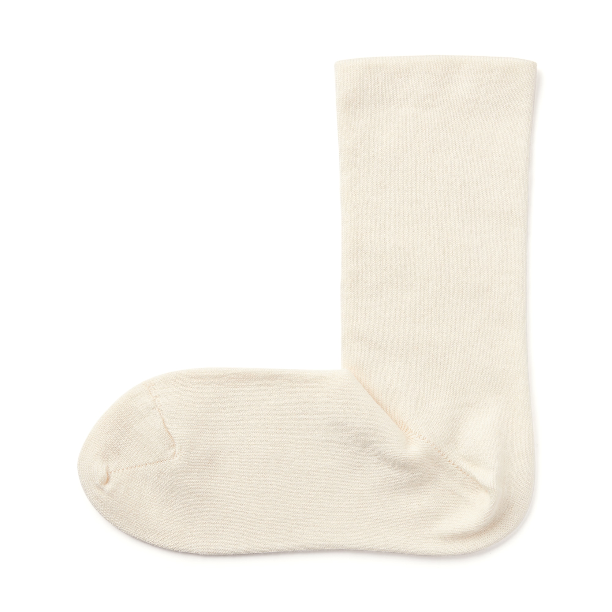 婦人　足なり直角　内側シルク使い　ルームソックス