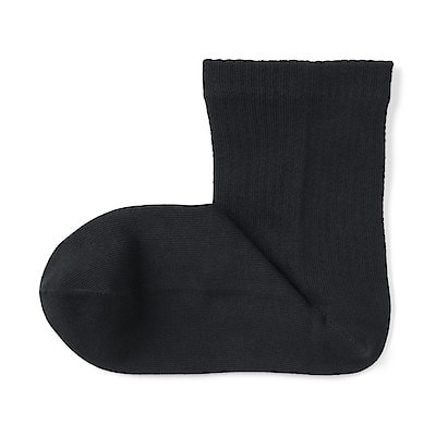 足なり直角　履き口やわらか　全体がゆったりした靴下