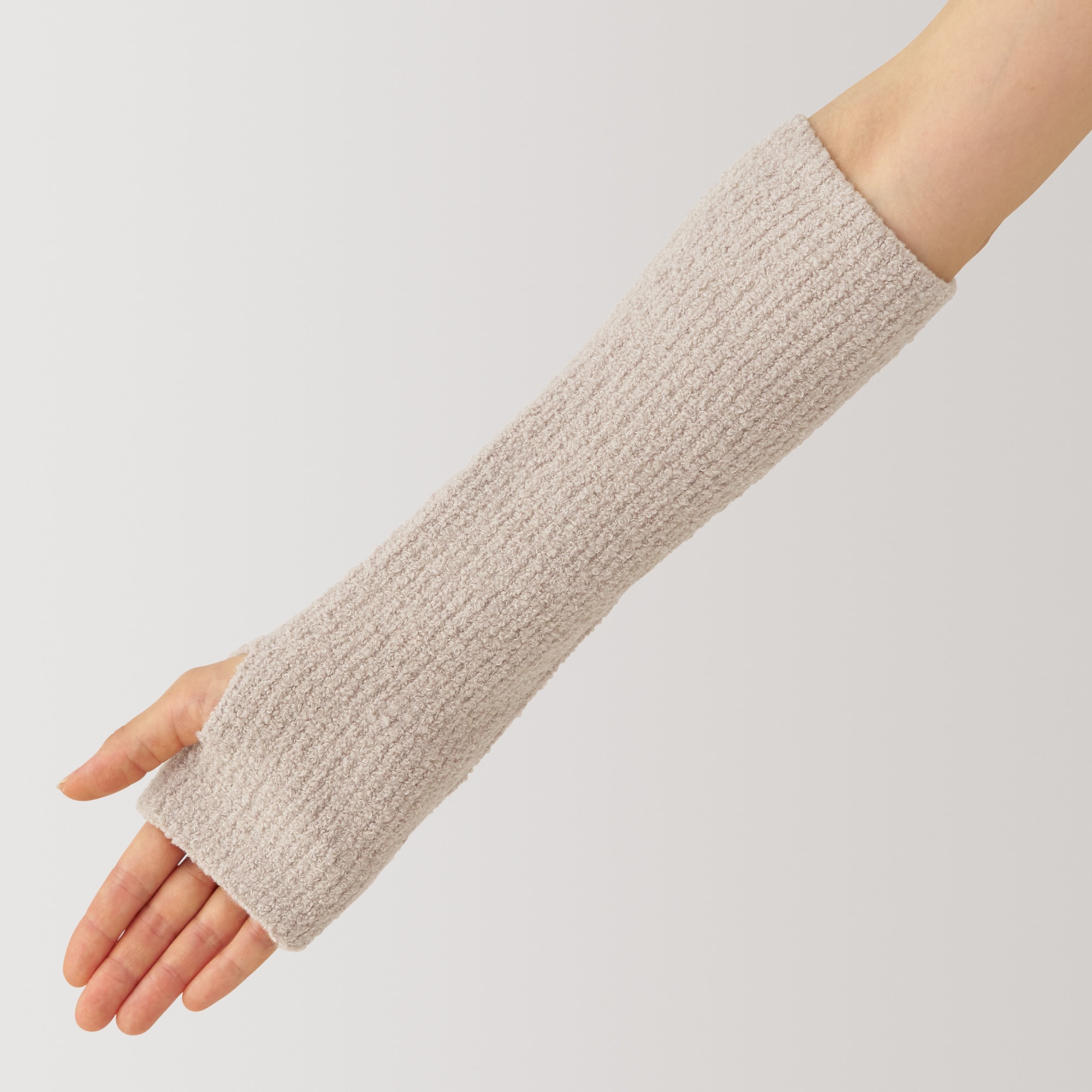 大豆繊維を使った　足にも使える　アームウォーマー