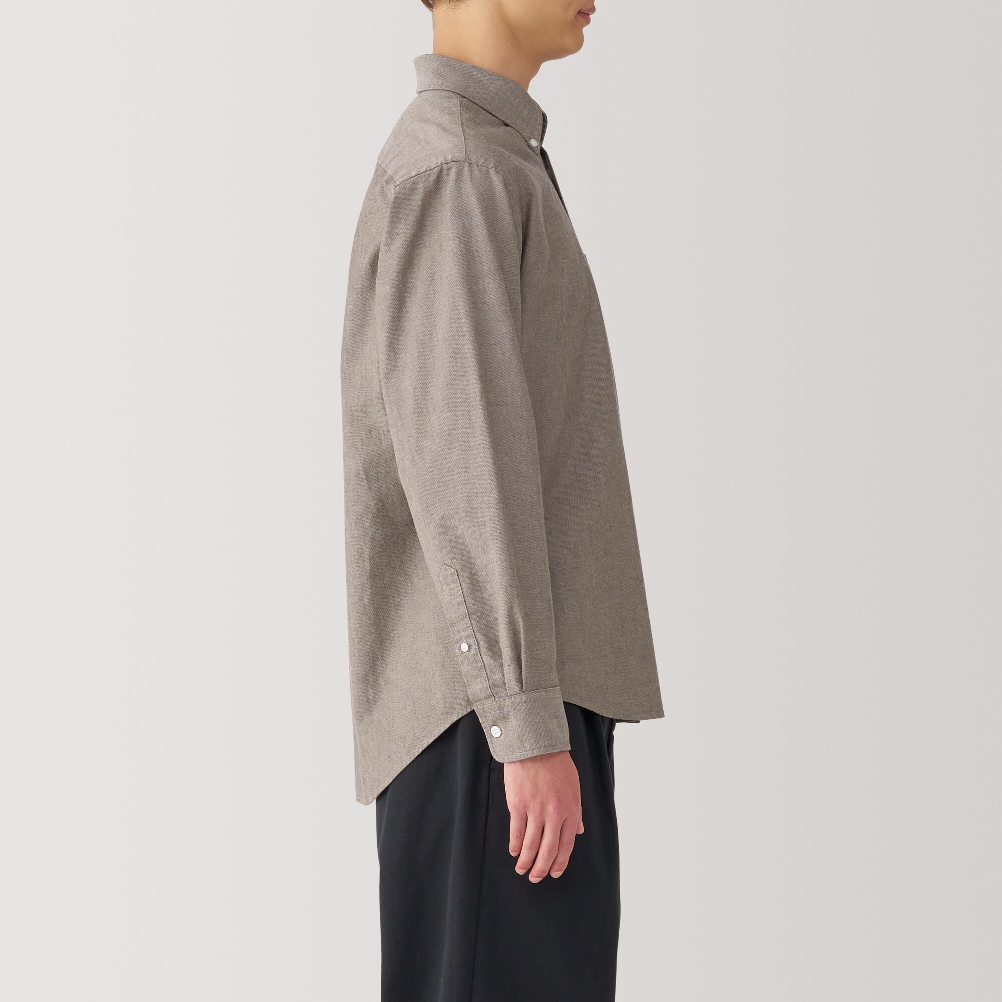 MUJI (無印良品) - おじさんさま専用 紳士 洗いざらしオックスボタンダウン長袖シャツ | 無印良品