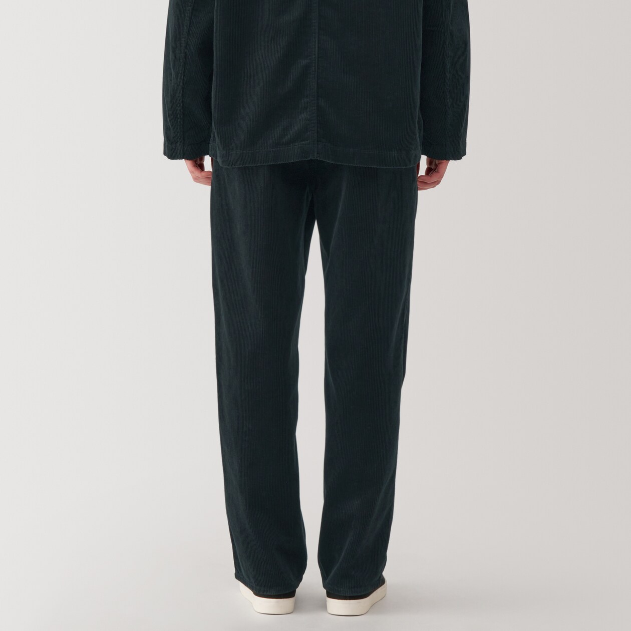 紳士　木の実から作ったカポック混コーデュロイワイドパンツ