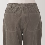 紳士　木の実から作ったカポック混コーデュロイワイドパンツ