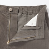 紳士　木の実から作ったカポック混コーデュロイワイドパンツ