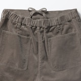 紳士　木の実から作ったカポック混コーデュロイワイドパンツ