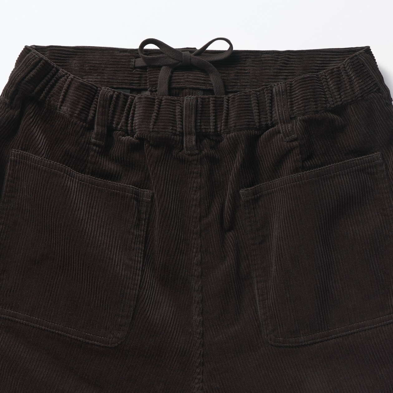 紳士　木の実から作ったカポック混コーデュロイワイドパンツ