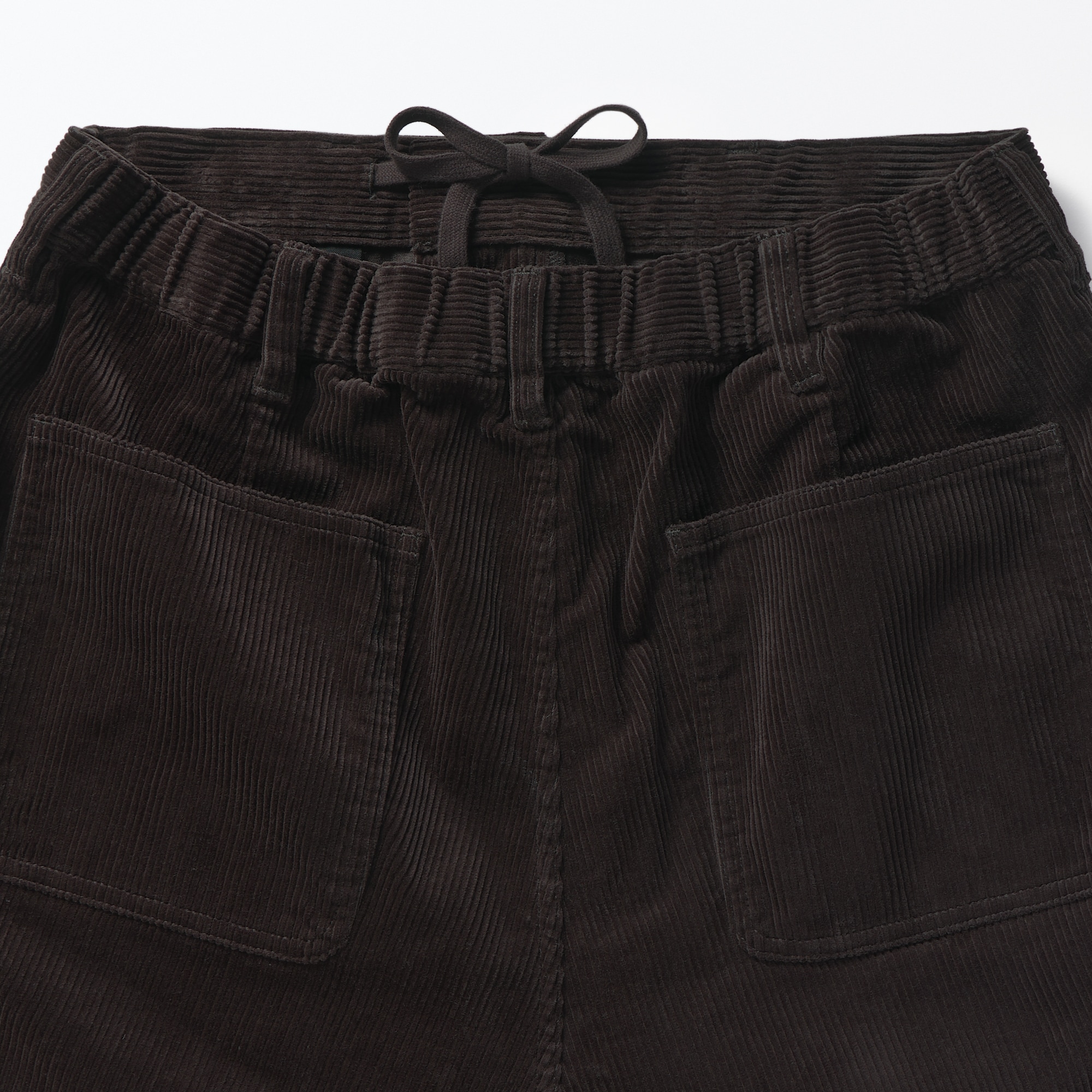 紳士　木の実から作ったカポック混コーデュロイワイドパンツ