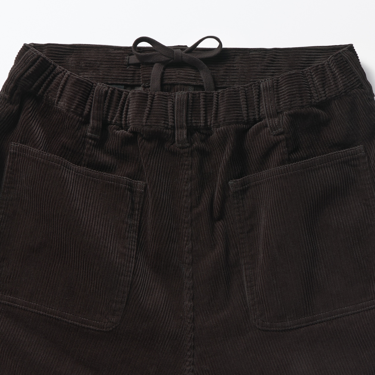 紳士　木の実から作ったカポック混コーデュロイワイドパンツ