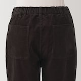 紳士　木の実から作ったカポック混コーデュロイワイドパンツ