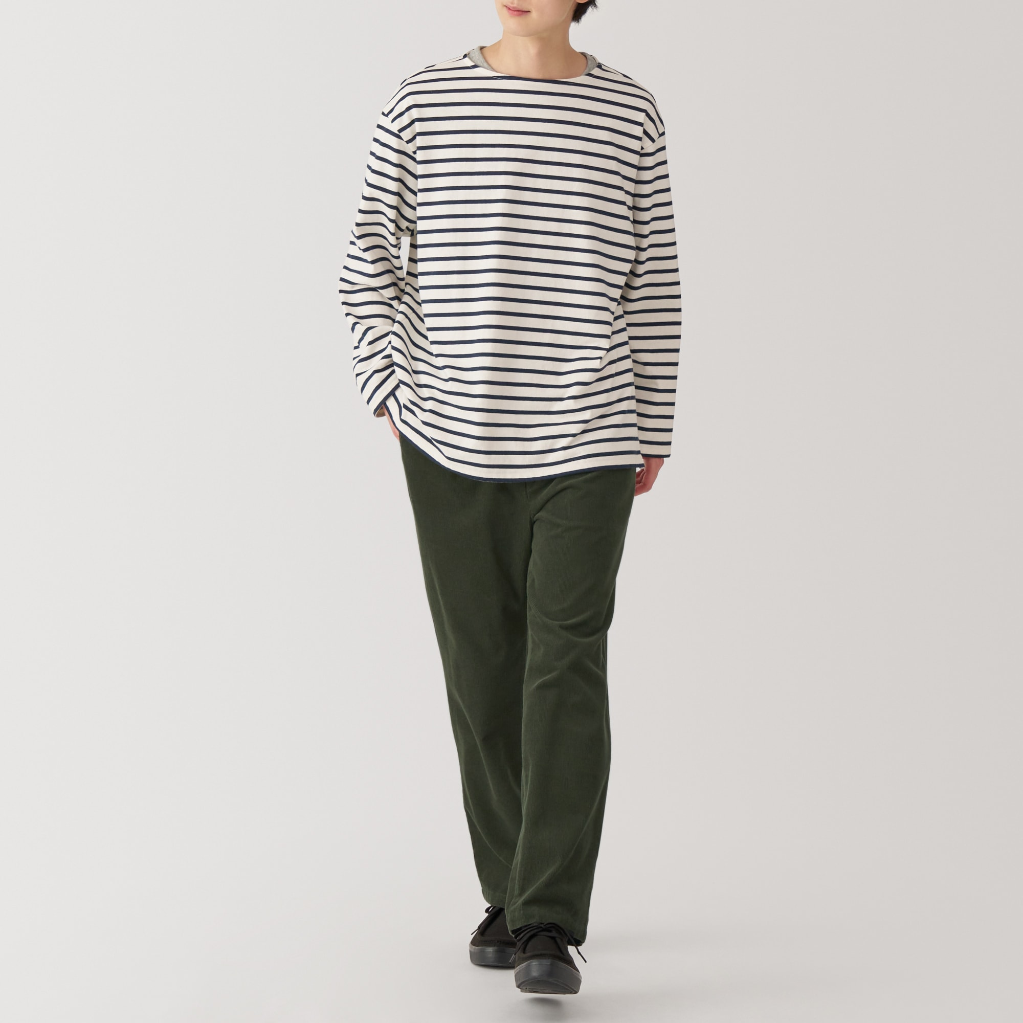 紳士　コーデュロイイージーパンツ