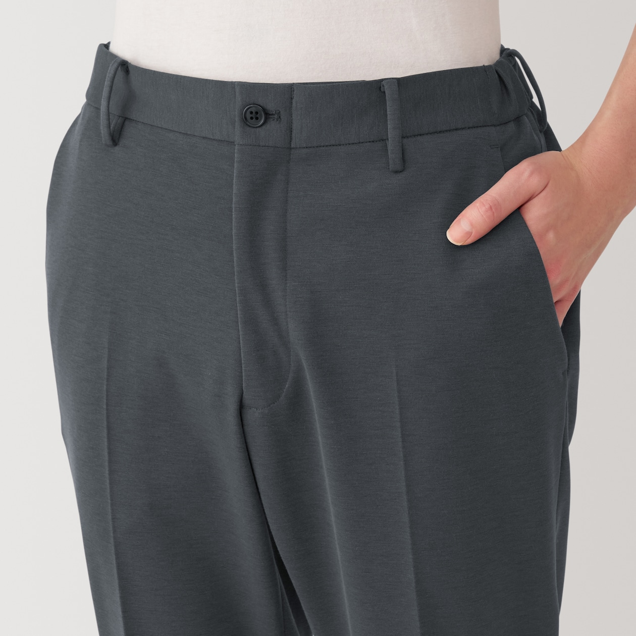 紳士　ストレッチジャージーノータックパンツ【セットアップ】