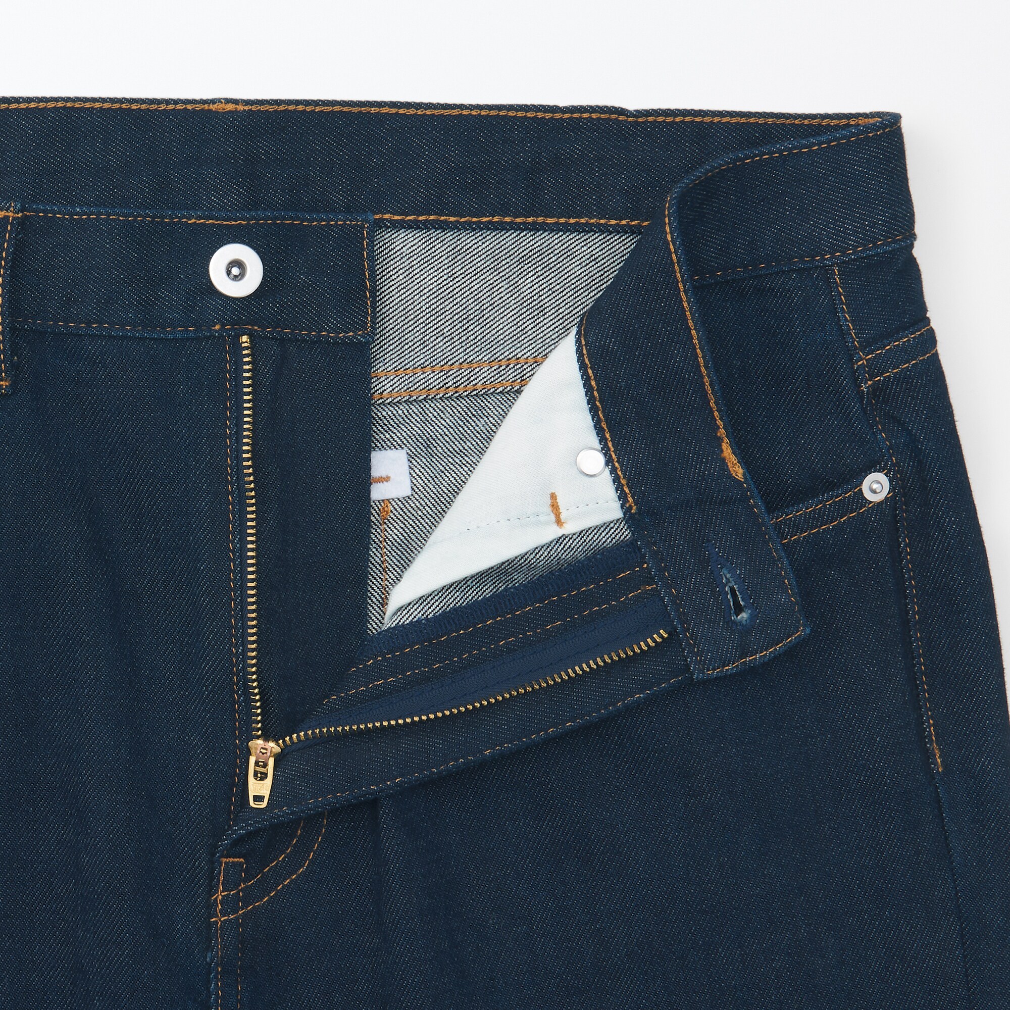 紳士 木の実から作ったカポック混デニムストレートパンツ インディゴ