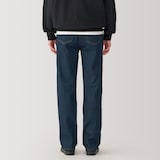 紳士　木の実から作ったカポック混デニムストレートパンツ　インディゴ