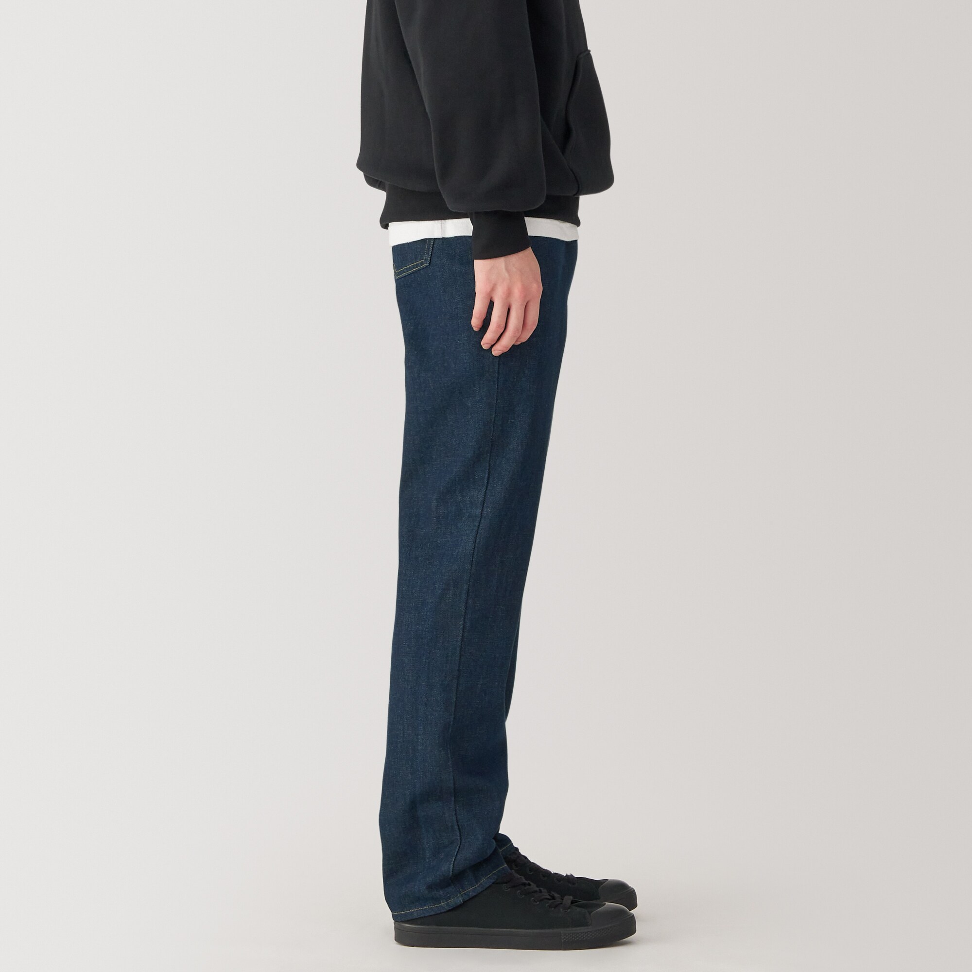 ユ*ウ様 無印良品 紳士 ヘンプ混タックストレートパンツ紳士M