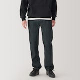 紳士　木の実から作ったカポック混デニムストレートパンツ　黒