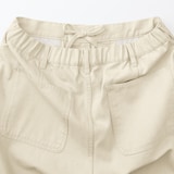 紳士　木の実から作ったカポック混キャンバスワイドパンツ