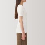 婦人　あったか綿　半袖Ｔシャツ