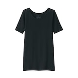 婦人　あったか綿　半袖Ｔシャツ