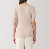 婦人　あったか綿　半袖Ｔシャツ