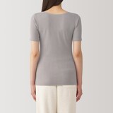 婦人　あったか綿　半袖Ｔシャツ