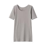 婦人　あったか綿　半袖Ｔシャツ