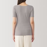 婦人　あったか綿　半袖Ｔシャツ