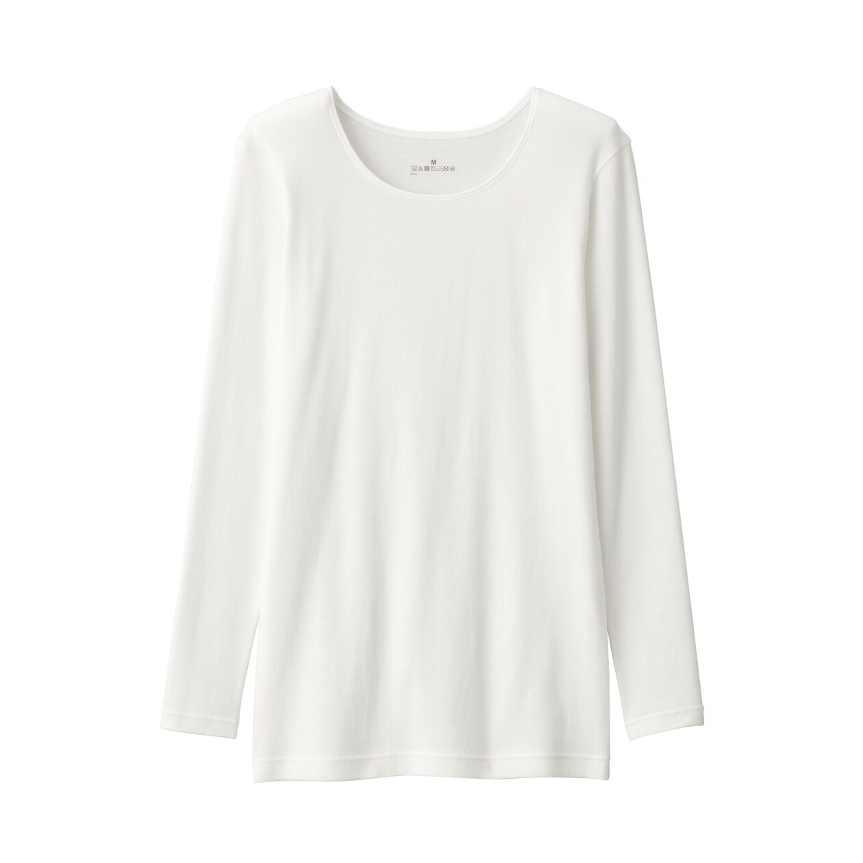 婦人　あったか綿　クルーネック長袖Ｔシャツ