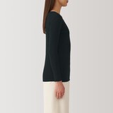 婦人　あったか綿　クルーネック長袖Ｔシャツ