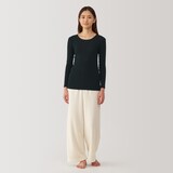 婦人　あったか綿　クルーネック長袖Ｔシャツ