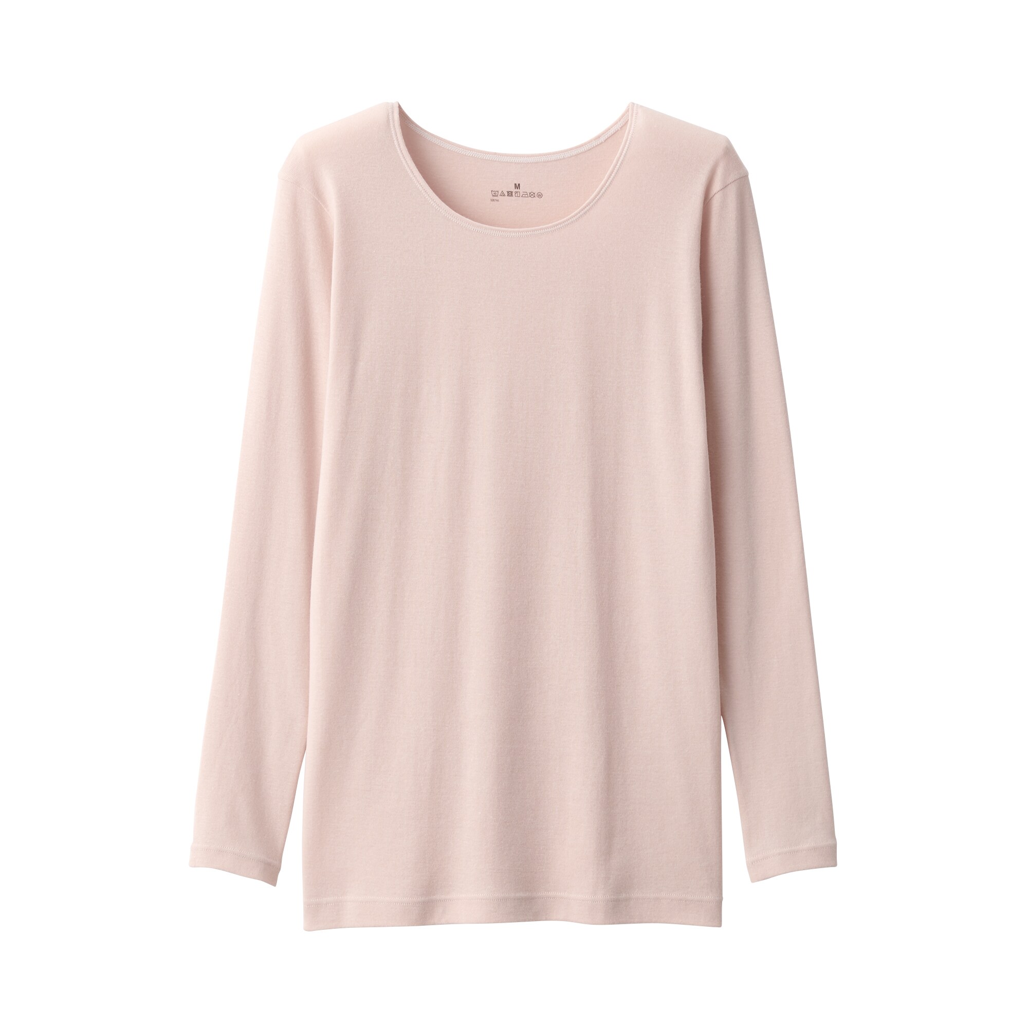 婦人　あったか綿　クルーネック長袖Ｔシャツ