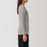 婦人　あったか綿　クルーネック長袖Ｔシャツ