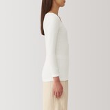 婦人　あったか綿　Ｕネック八分袖Ｔシャツ