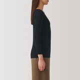 婦人　あったか綿　Ｕネック八分袖Ｔシャツ