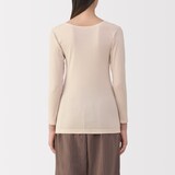 婦人　あったか綿　Ｕネック八分袖Ｔシャツ