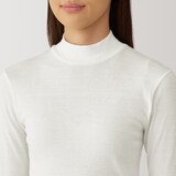 婦人　あったか綿　ハイネックＴシャツ