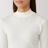 婦人　あったか綿　ハイネックＴシャツ