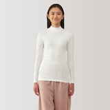 婦人　あったか綿　ハイネックＴシャツ