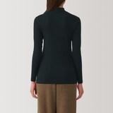 婦人　あったか綿　ハイネックＴシャツ