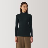 婦人　あったか綿　ハイネックＴシャツ