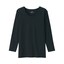 婦人　あったか綿　厚手　Ｕネック八分袖Ｔシャツ