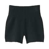 婦人　コットン混もこもこニットオーバーパンツ