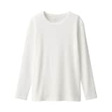 婦人　あったか綿　厚手　クルーネック長袖Ｔシャツ