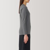 婦人　あったか綿　厚手　クルーネック長袖Ｔシャツ