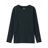 婦人　あったか綿　厚手　クルーネック長袖Ｔシャツ