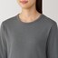 婦人　あったか綿　厚手　クルーネック長袖Ｔシャツ